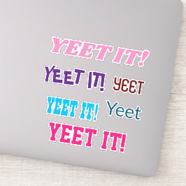YEET IT Clear Vinyl Stickers für Notebooks Aufkleber