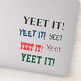 YEET IT Clear Vinyl Stickers für Notebooks Aufkleber