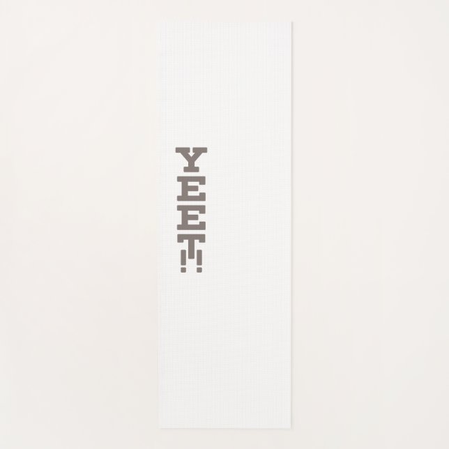Yeet Logo Minimalistisch Light Yoga Mat Yogamatte (Vorderseite)