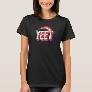Yeet Meme Lesbian Pride Flag Rainbow Millennium Ge T-Shirt
