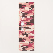 Yeet Pink und Magenta Camouflage Yoga Mat