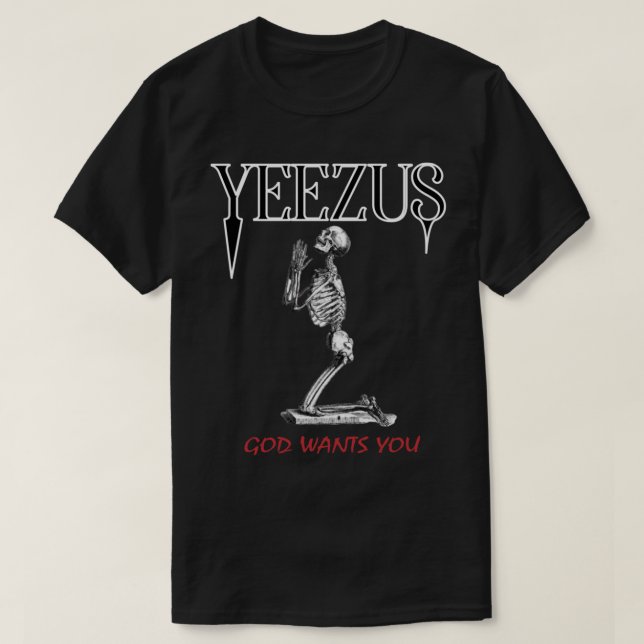 Yeezus skelett Klassischer T - Shirt (Design vorne)