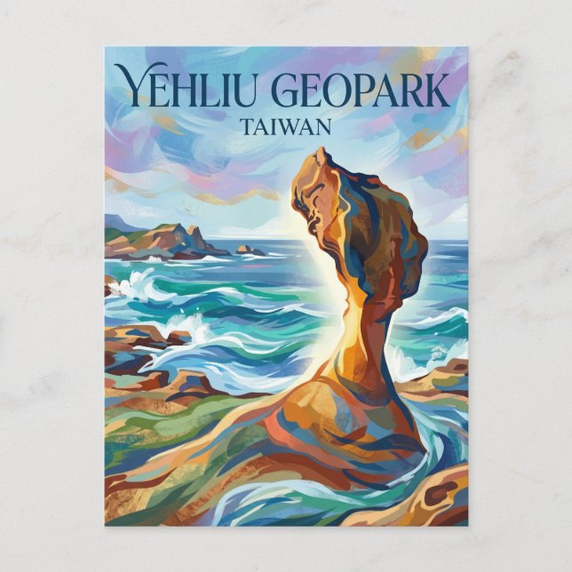 Yehliu Geopark Taiwan Postkarte (Vorderseite)