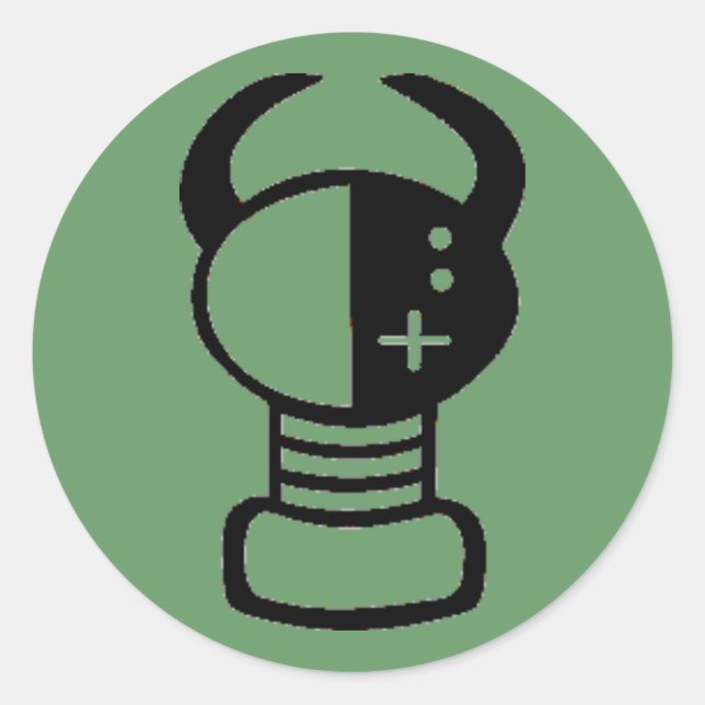 Yei dot runder aufkleber (Vorderseite)