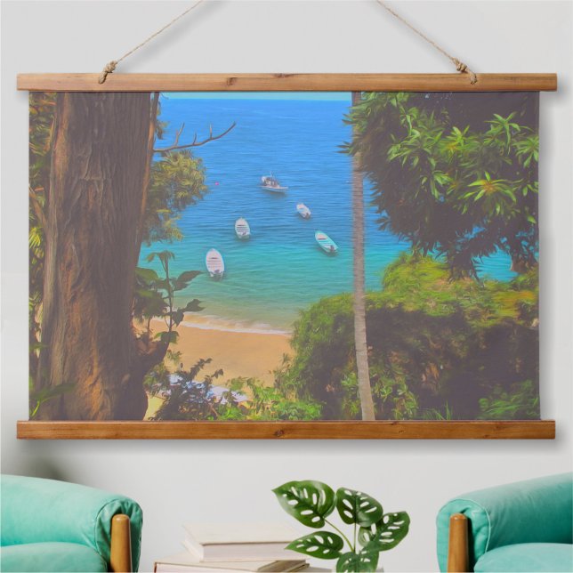 Yelapa 1017 wandteppich mit holzrahmen (Von Creator hochgeladen)