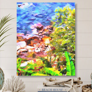 Yelapa Scenic Path Coastal Tropical 0819 Kunst Leinwanddruck
