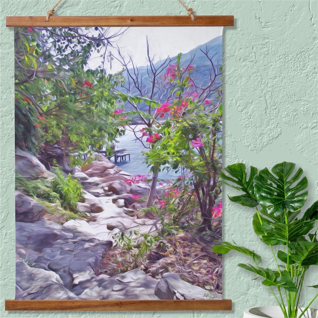 Yelapa Trail 821 Wandteppich Mit Holzrahmen (Von Creator hochgeladen)