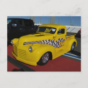 Yelllow Individueller Lkw Postkarte