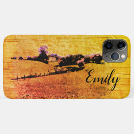 Yello Countryside Doodle & your name Case-Mate iPhone Hülle