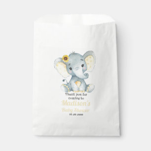 Yello Gray Elephant Gefallen Beutel, Anpassen Sie  Geschenktütchen