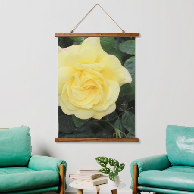 Yello-Rose Wandteppich Mit Holzrahmen (Wohnzimmer)