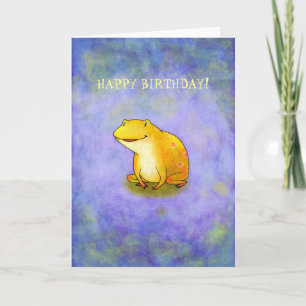 Yellor Frog Card(benutzerdefinierbar) Karte
