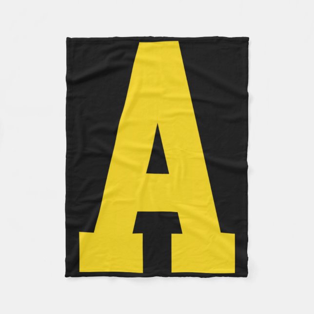 Yellow a' On Red für Alvin Costume Halloween und F Fleecedecke (Vorderseite)