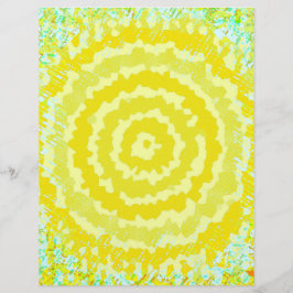 Yellow Abstract Flower Bulk Scrapbook Paper Pages Flyer