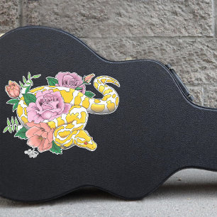 Yellow Albino Ball Python Aufkleber