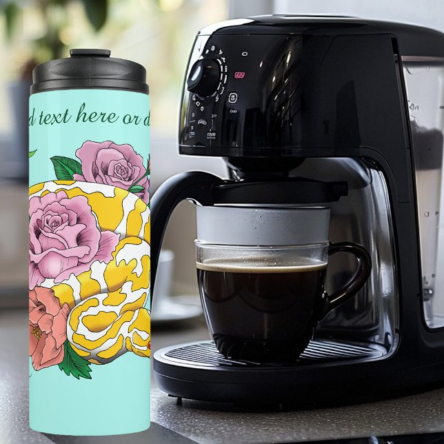 Yellow Albino Ball Python Thermosbecher (Von Creator hochgeladen)