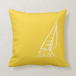 Yellow Amber Sailing Kissen