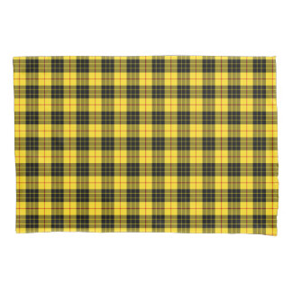 Yellow and Black MacLeod Clan Scottish Kariert Kissenbezug