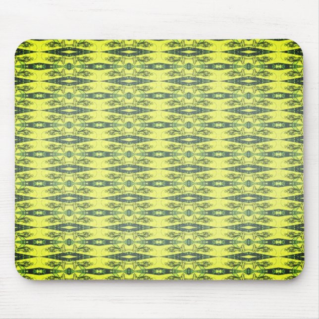 Yellow and black pattern  mousepad (Vorne)
