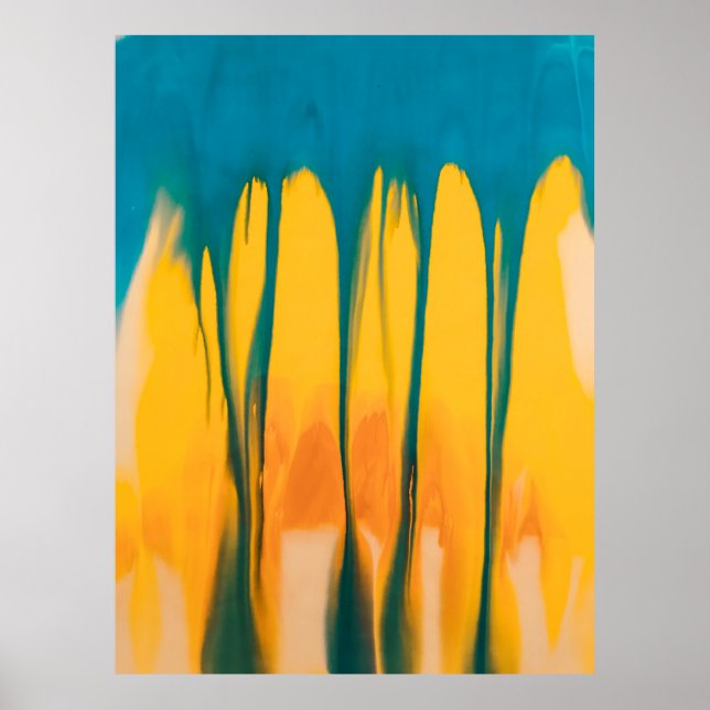 YELLOW AND BLUE APPAREL POSTER (Vorne)