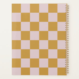 Yellow and Pink Checkered Planer