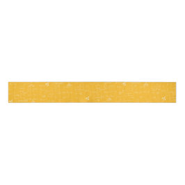 Yellow and white math formulas and equations craft ripsband