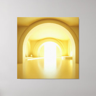 Yellow Arch Portal Leinwanddruck