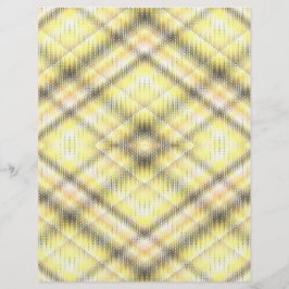 Yellow Argyle Scrapbook Paper 2-Sided Page