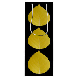 Yellow Aspen Leaf #5 Geschenktüte Für Weinflaschen