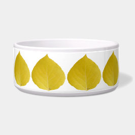 Yellow Aspen Leaf #5 Napf
