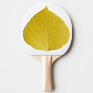 Yellow Aspen Leaf #5 Tischtennis Schläger