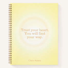 Yellow Aura Message Notebook Notizbuch