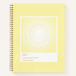 Yellow Aura Swatch Angel Number Notebook Notizbuch