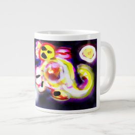 Yellow axolotl fun  Jumbo-Tasse