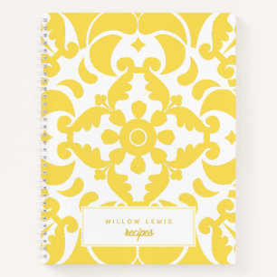 Yellow Azulejos Portugiesischer Roter Thun Notizbuch