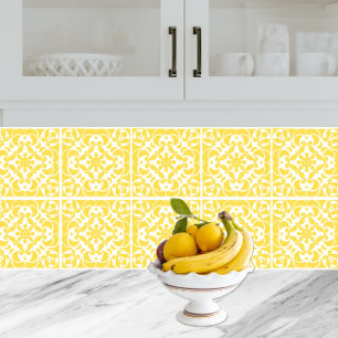 Yellow Azulejos Portugiesisches Mittelmeer Fliese