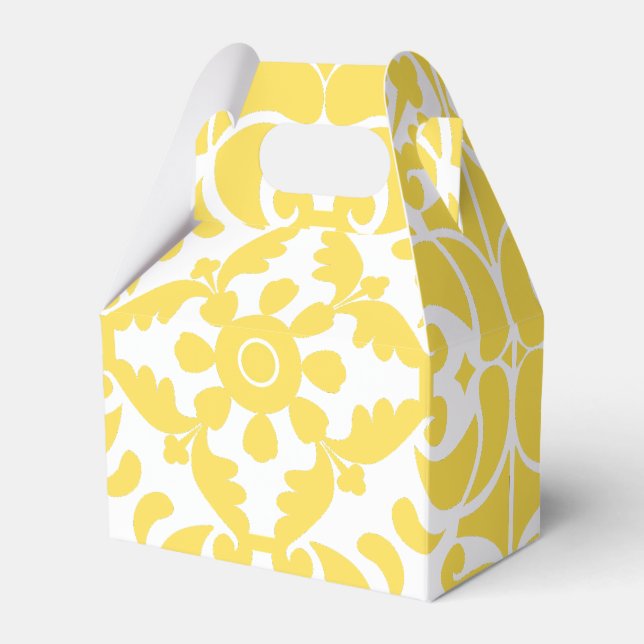 Yellow Azulejos Portugiesisches Mittelmeer Geschenkschachtel (Vorderseite)