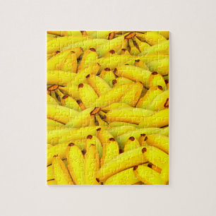Yellow Bananas Fruit Lover Pattern Funny Humor Puzzle