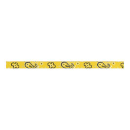 Yellow Bandana Modern Cowboy Gift Wrap Ripsband