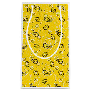 Yellow Bandana Moderner Cowboy Western Außengenuss Kleine Geschenktüte