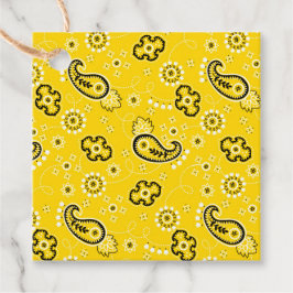 Yellow Bandana Moderner Cowboy Western Rodeo Pferd Geschenkanhänger