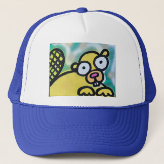 Yellow Beaver Trucker Hat Truckerkappe