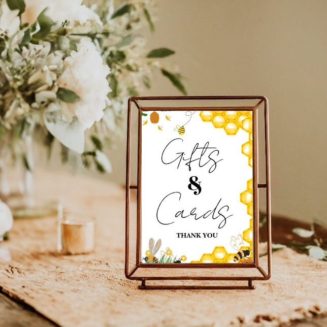 Yellow Bee Erntedank Baby Duschgeschenk & Karte Poster (Von Creator hochgeladen)