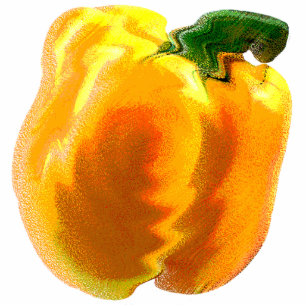 Yellow Bell Pepper Fotoskulptur Magnet