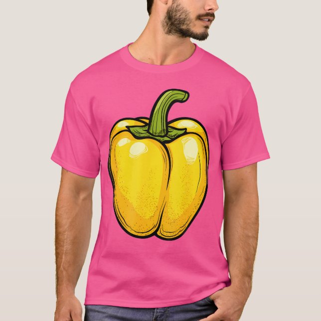 Yellow Bell Pepper T-Shirt (Vorderseite)