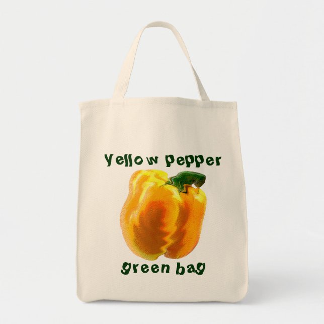 Yellow Bell Pepper Tragetasche (Vorne)