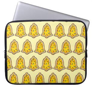 Yellow Bell Sugar Cookie Frohe Weihnachtsfeiertag Laptopschutzhülle