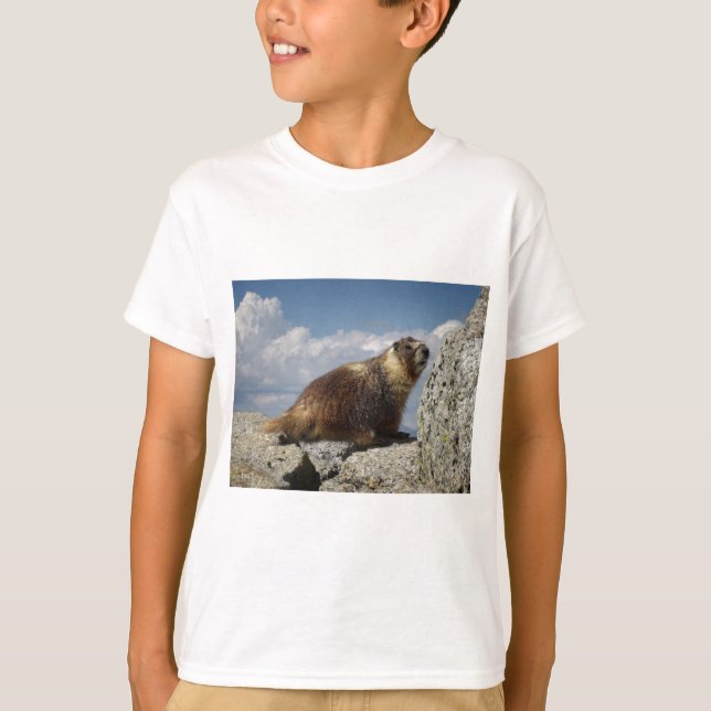 Yellow Bellied Marmot in Yosemite T-Shirt (Vorderseite)