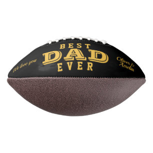 Yellow Best Vater je Typografie Vatertag Football