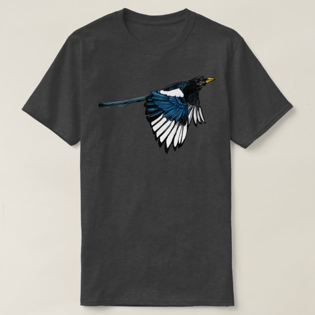 Yellow Billed Magpie T-Shirt (Design vorne)